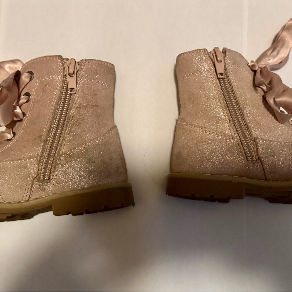 L'Amour Glittery Pink Kids Boots